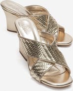Prologue Shoes Lavean Cross Strap Wedge Sandal
