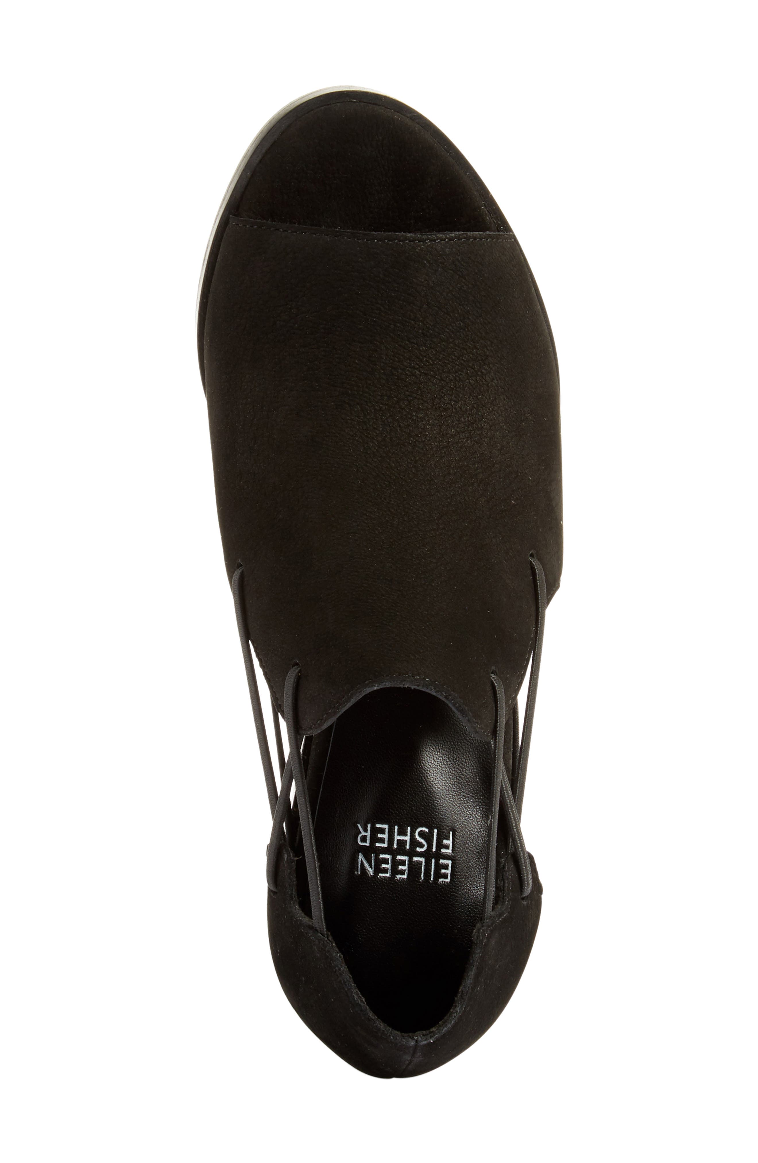 Eileen Fisher Nikki Peep Toe Sandal, Alternate, color, 