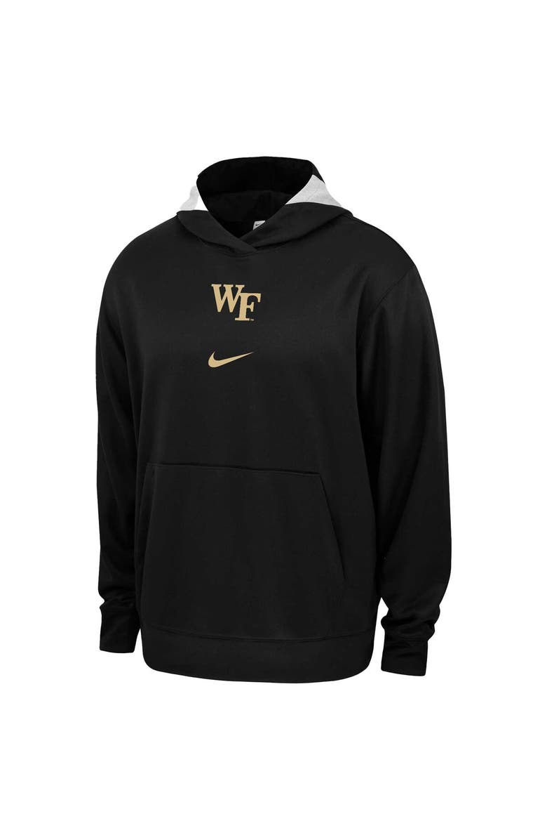 Nike Men's Nike Black Wake Forest Demon Deacons Basketball Spotlight Performance Pullover Hoodie, Alternate, color,