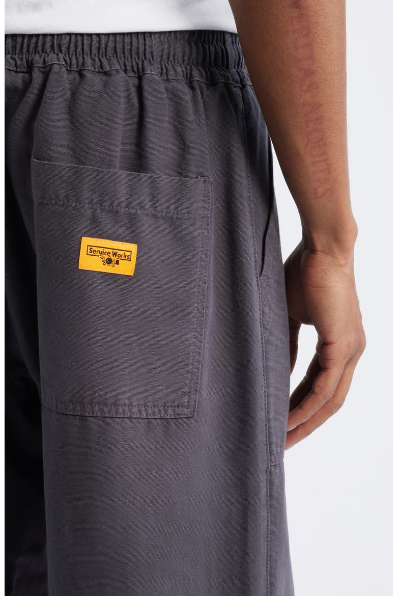 Cotton Canvas Chef Pants, Alternate, color, GREY