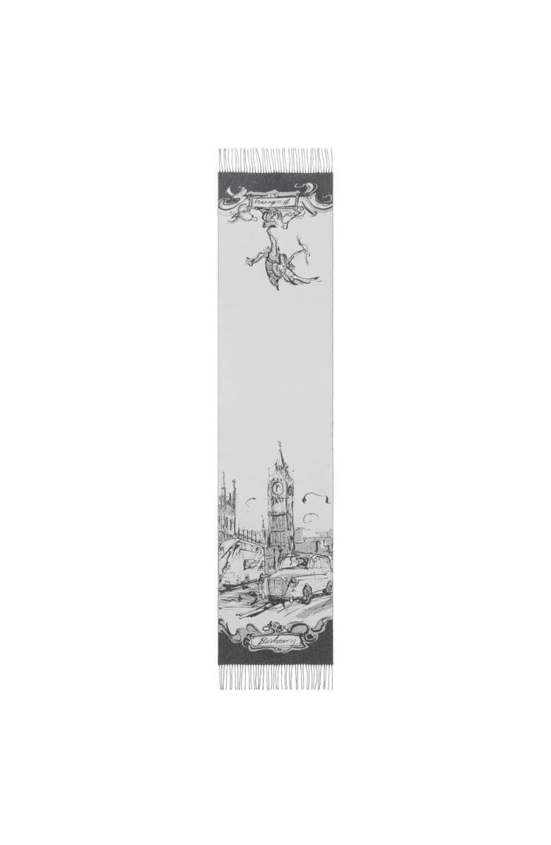 Burberry Westminster Cashmere Scarf, Alternate, color, Wisp