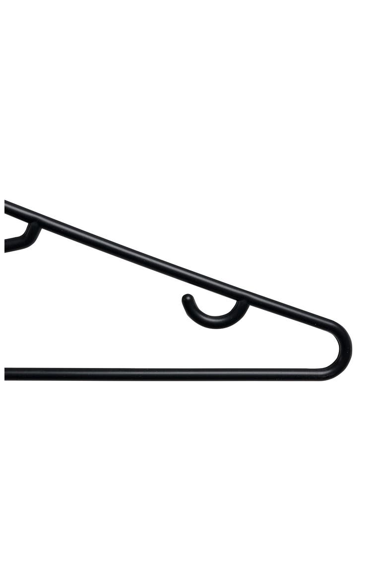 Recycled Plastic Black Hangers - Pack of 60, Alternate, color, BLACK