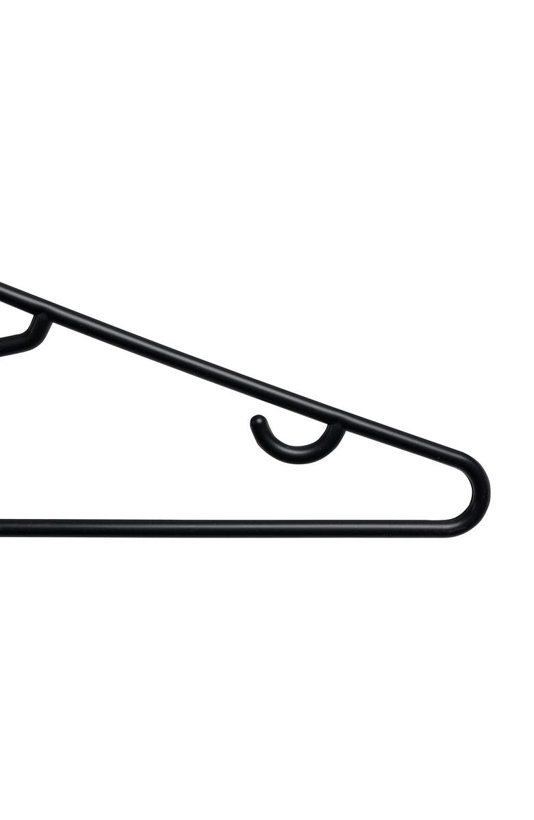 HONEY-CAN-DO Recycled Plastic Black Hangers - Pack of 60, Alternate, color, 
