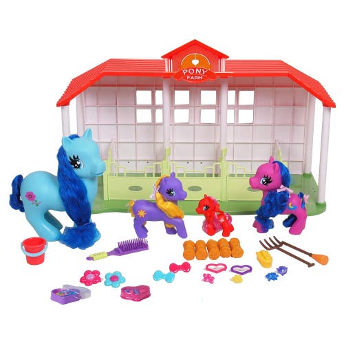 Wonder Pony Land 45 Piece Mega Horse Ranch Set Toy in Multicolored  product