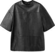 MANGO Selection Oversize Leather T-Shirt