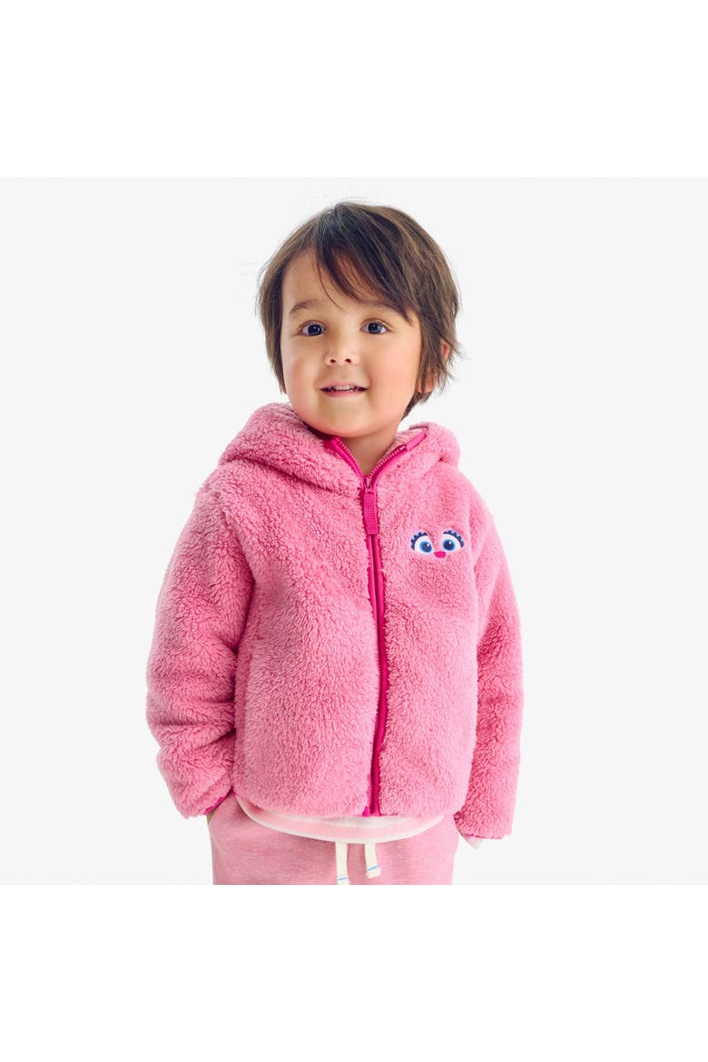Kids Sesame Street Teddy Fleece Jacket, Alternate, color, Taffy