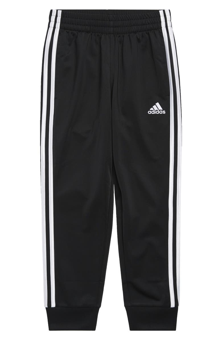 adidas Kids' 3-Stripe Tricot Joggers, Main, color, Black