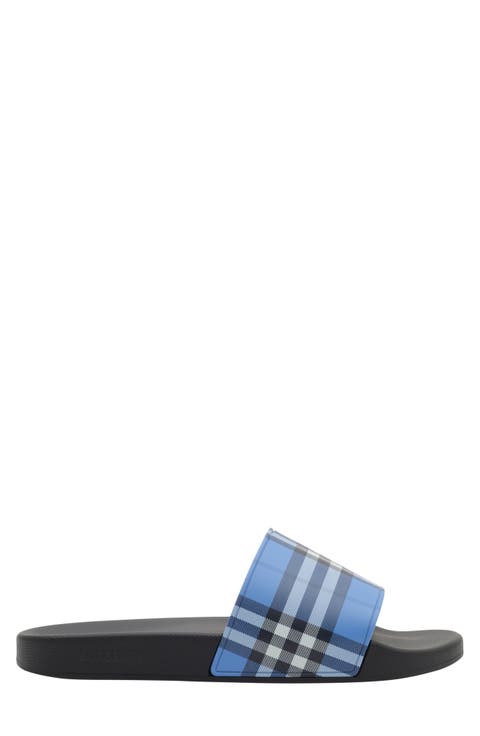 Furley Check Slide Sandal (Men)