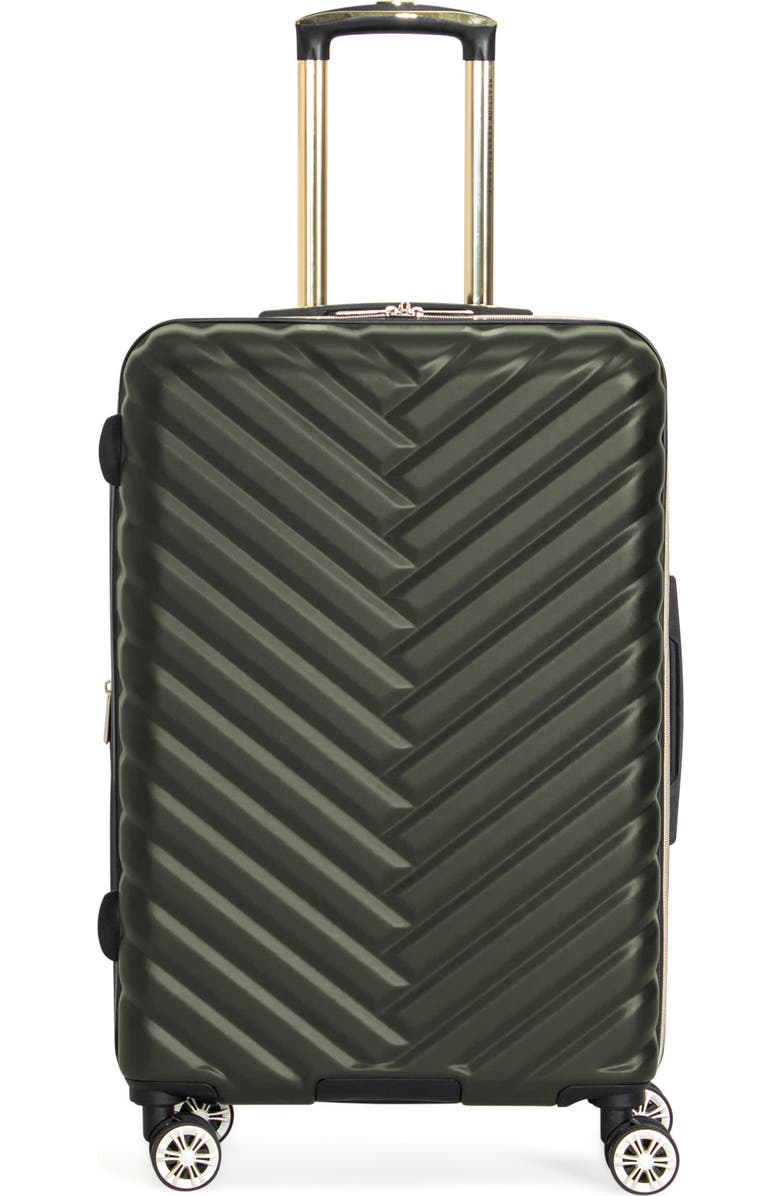 Kenneth Cole Madison Square 20-Inch Hardside Carry-On Luggage, Main, color, Olive