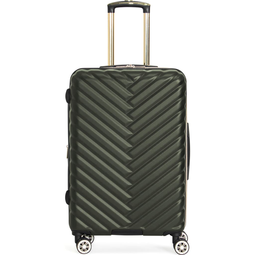 Kenneth Cole Madison 24-inch Hardside Expandable Spinner Suitcase In Green