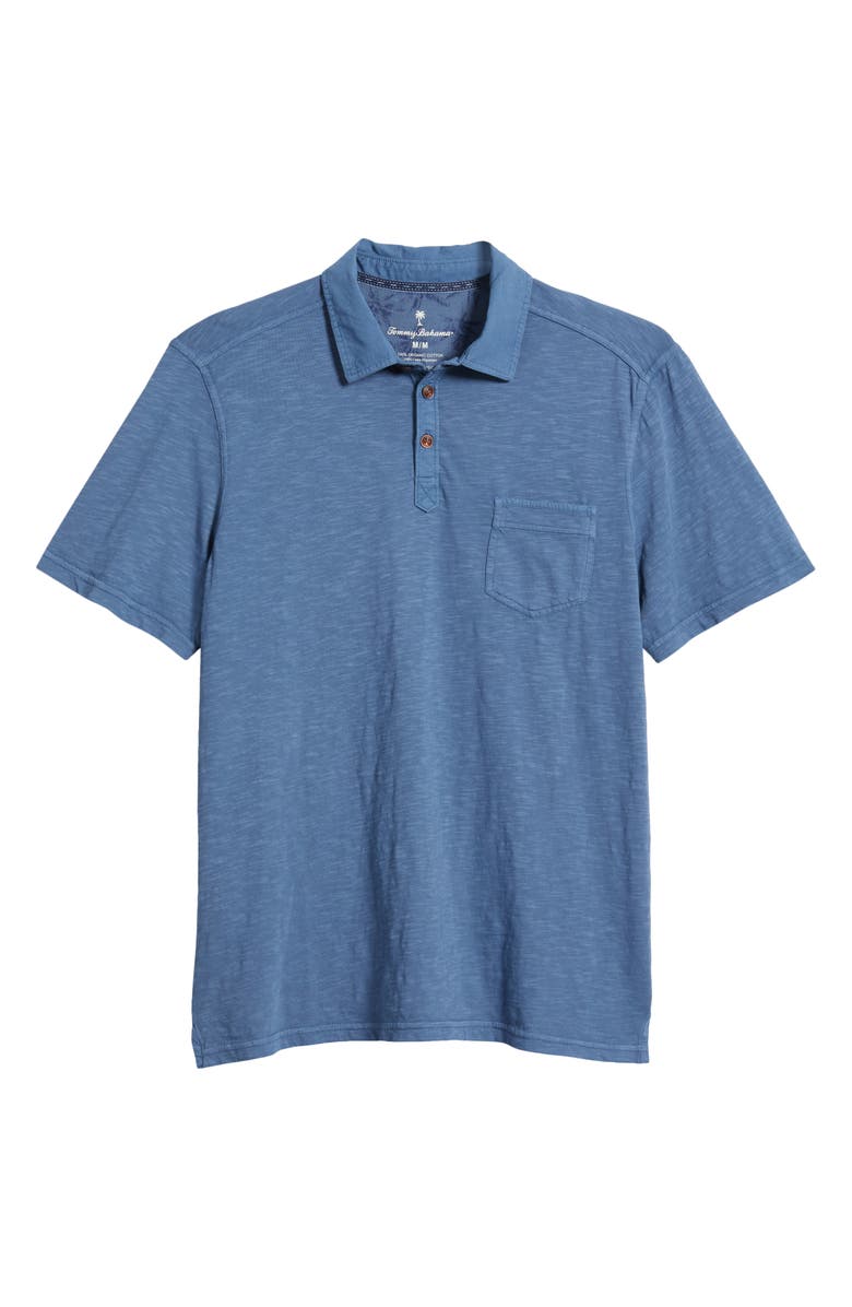 Tommy Bahama Condesa Canyon Organic Cotton Polo Shirt, Alternate, color, Dockside Blue