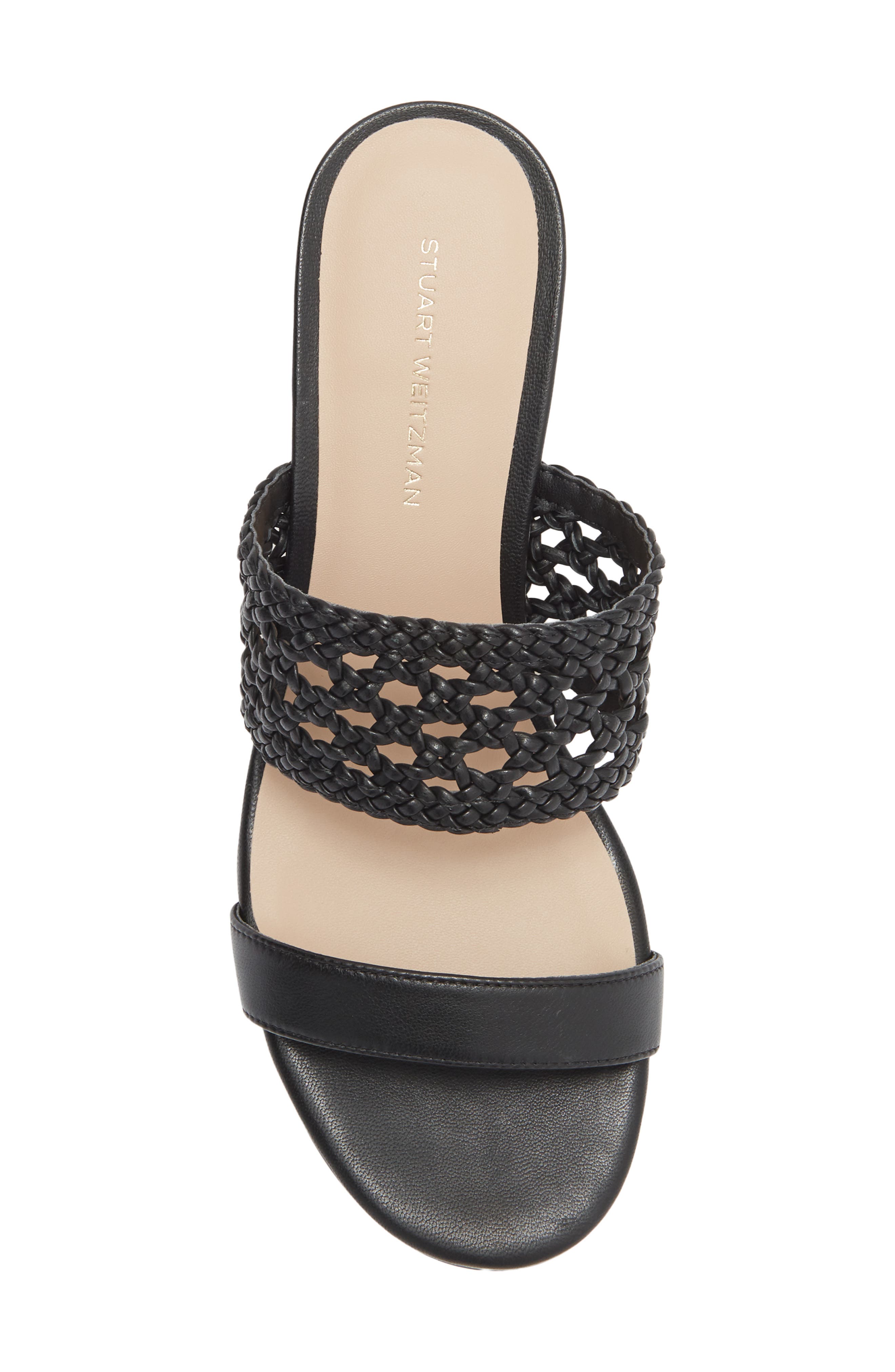 Stuart Weitzman Briar Slide Sandal, Alternate, color, Black