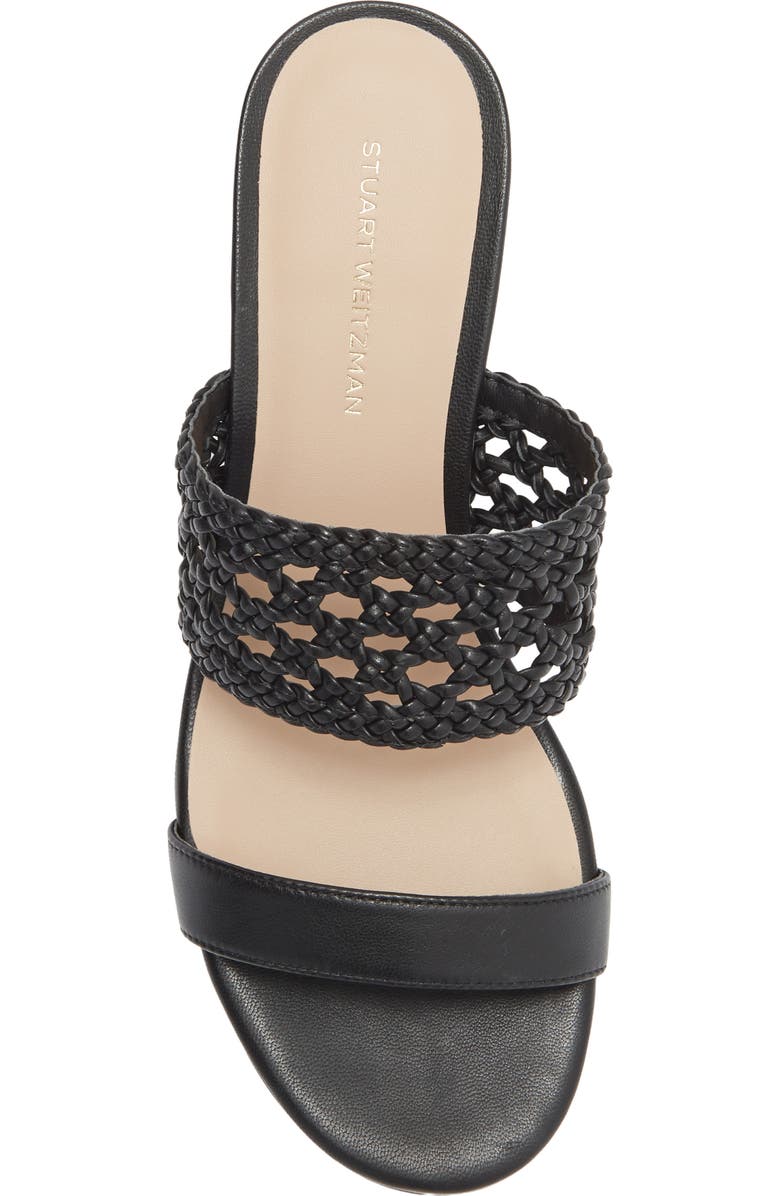 Stuart Weitzman Briar Slide Sandal, Alternate, color, Black