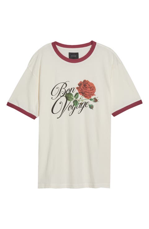 Bon Voyage Graphic Ringer T-Shirt