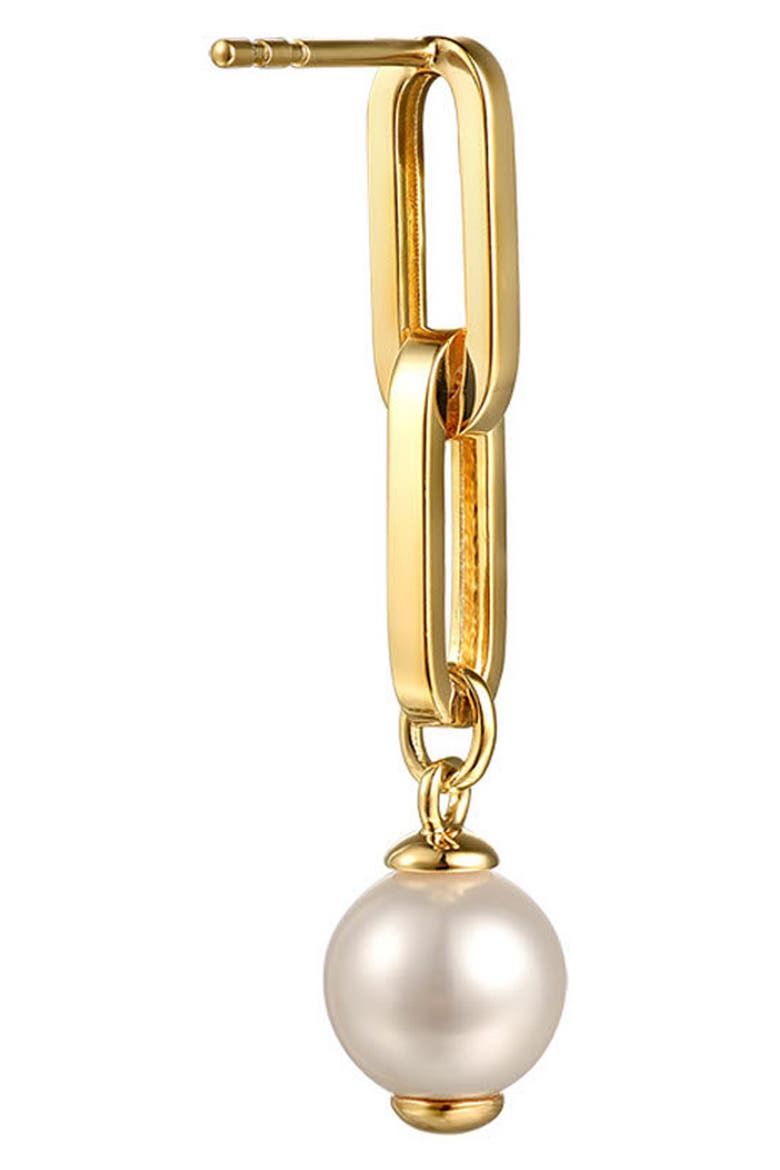 Pearl Drop Earrings, Alternate, color, GOLD
