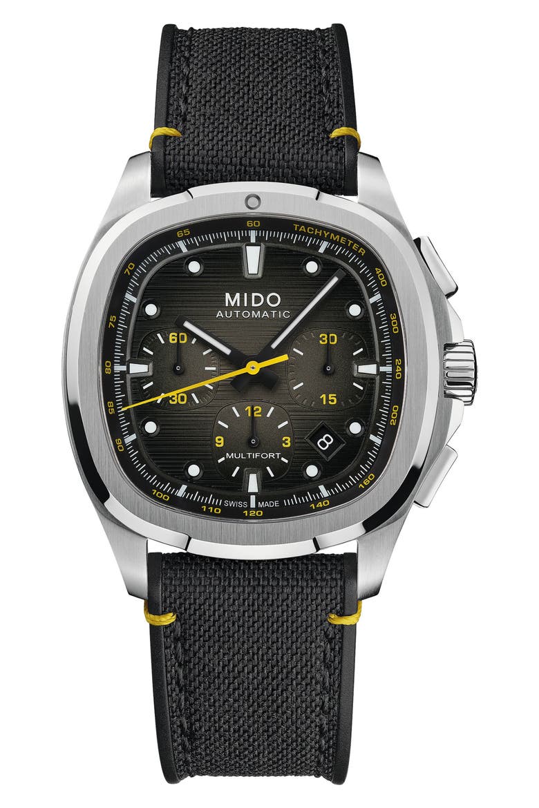 Multifort TV Big Date Automatic Watch, 41.2mm x 42mm, Alternate, color, GREY