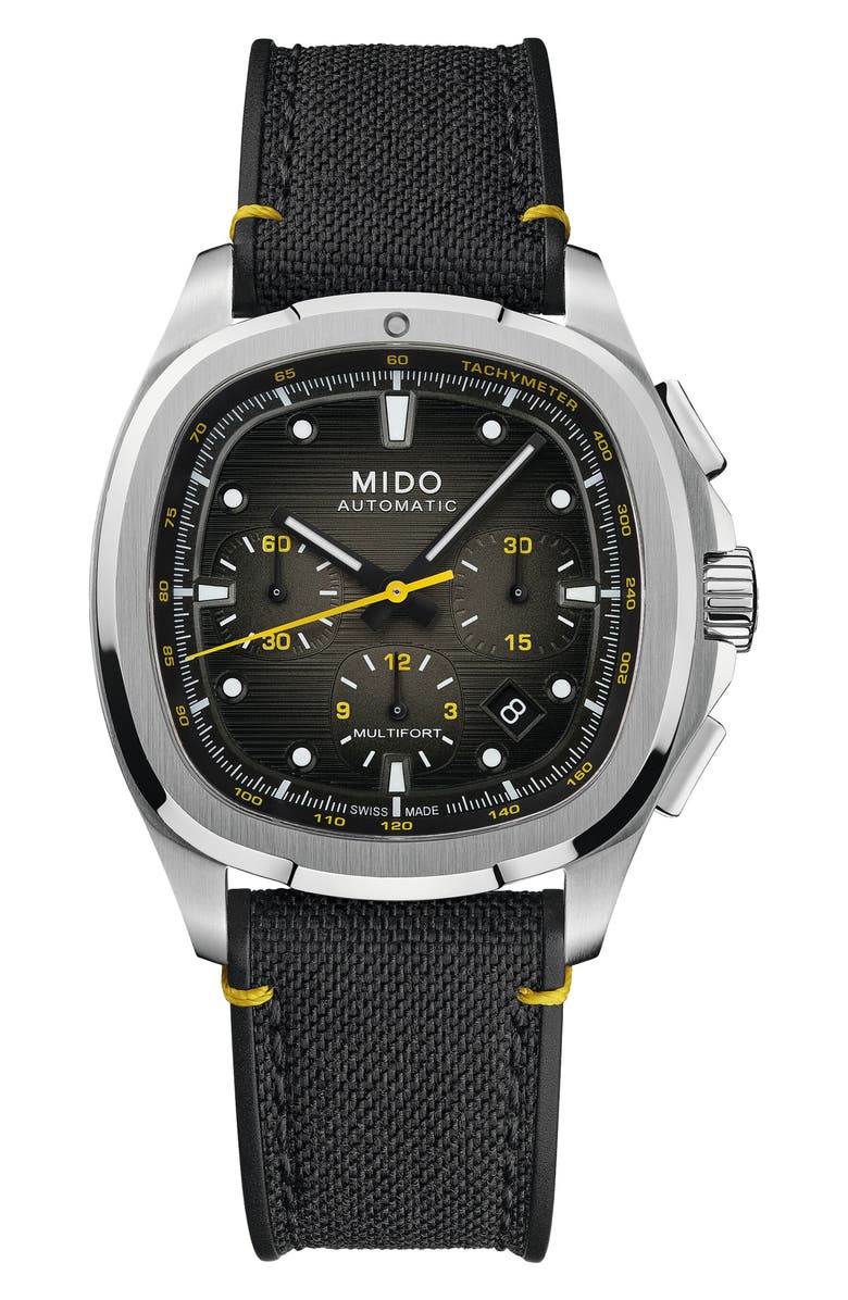MIDO Multifort TV Big Date Automatic Watch, 41.2mm x 42mm, Alternate, color, Grey