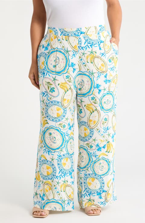 Harvest Island Elena Wide Leg Pants (Plus)