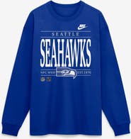Nike Men's Nike Royal Seattle Seahawks Red Zone Long Sleeve Max90 T-Shirt