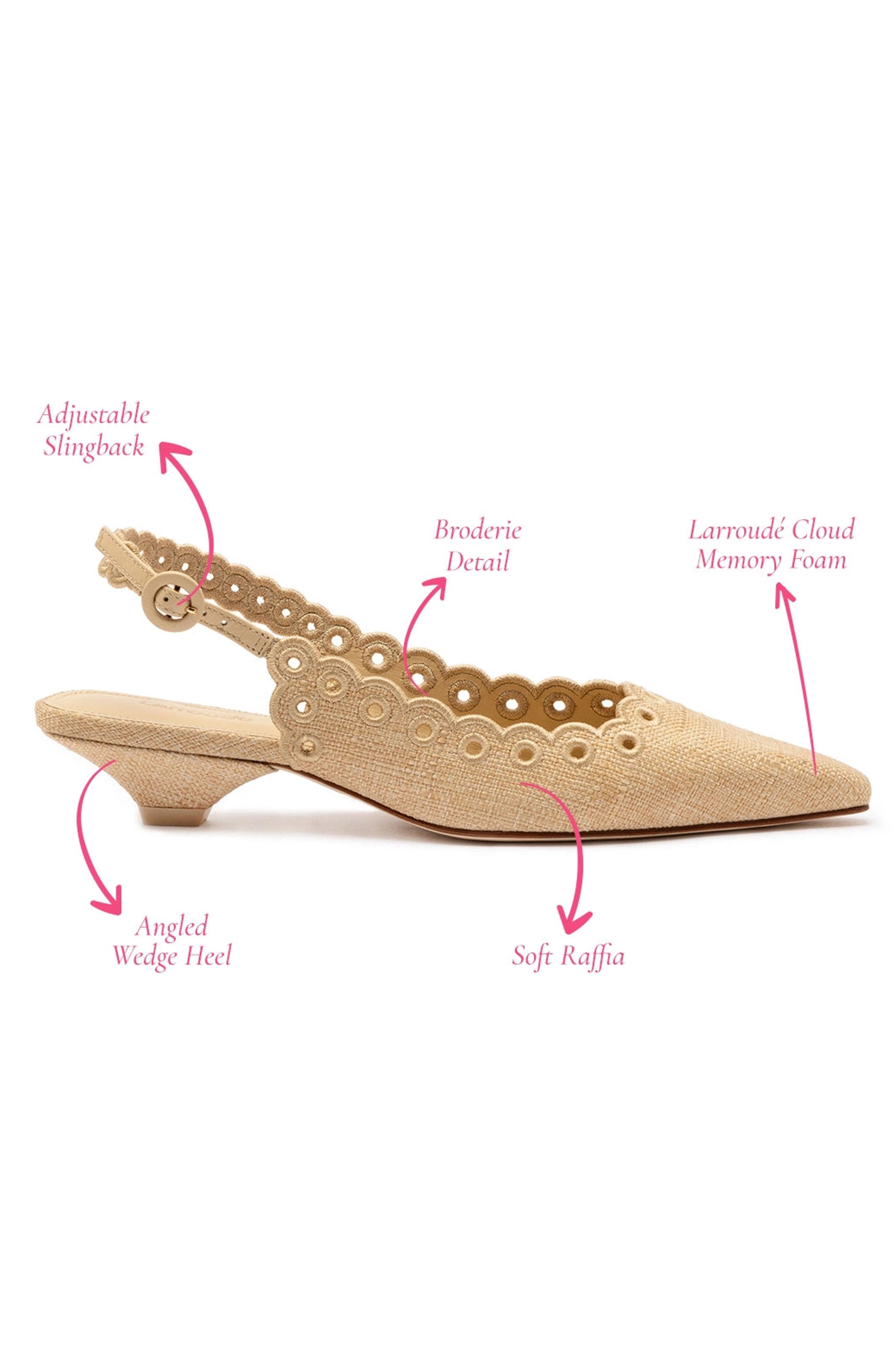 Larroudé Florence Broderie Pump, Alternate, color, 