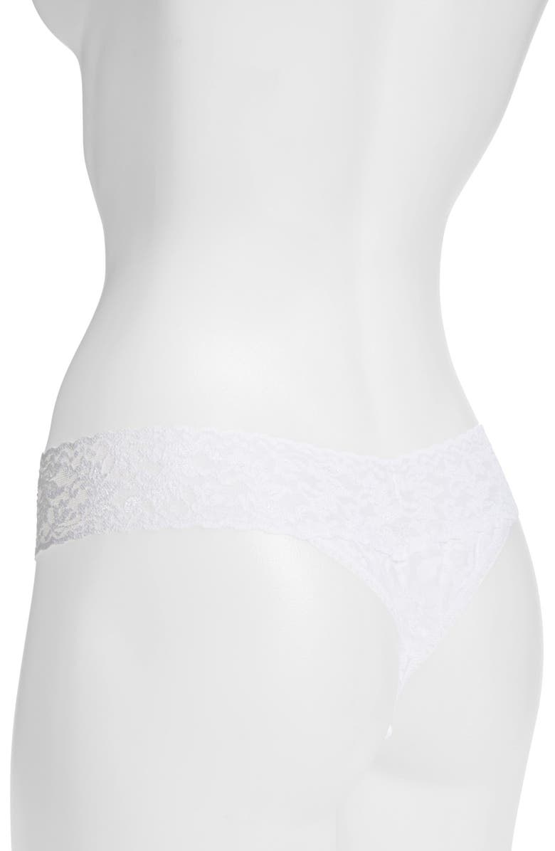 Hanky Panky I Do Swarovski Crystal Low Rise Thong, Alternate, color, 