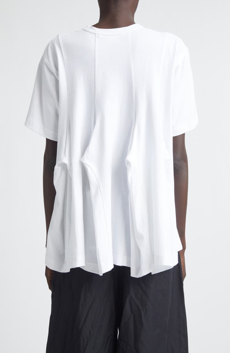 Comme des Garçons Comme des Garçons Paneled Peplum T-Shirt, Alternate, color, White