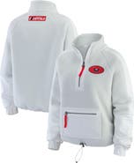 WEAR by Erin Andrews Women's WEAR by Erin Andrews Gray Washington Capitals Polar Fleece Quarter-Zip Jacket