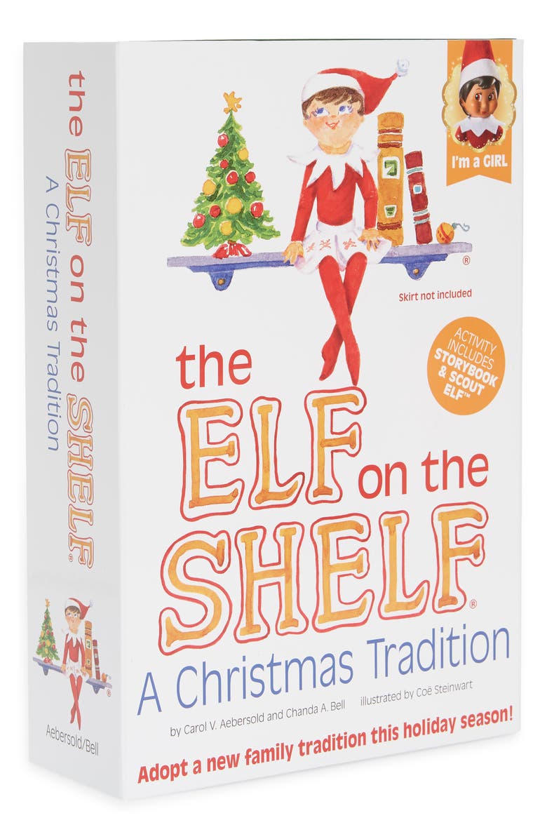 Elf on the Shelf Girl Elf & Book Set, Main, color,