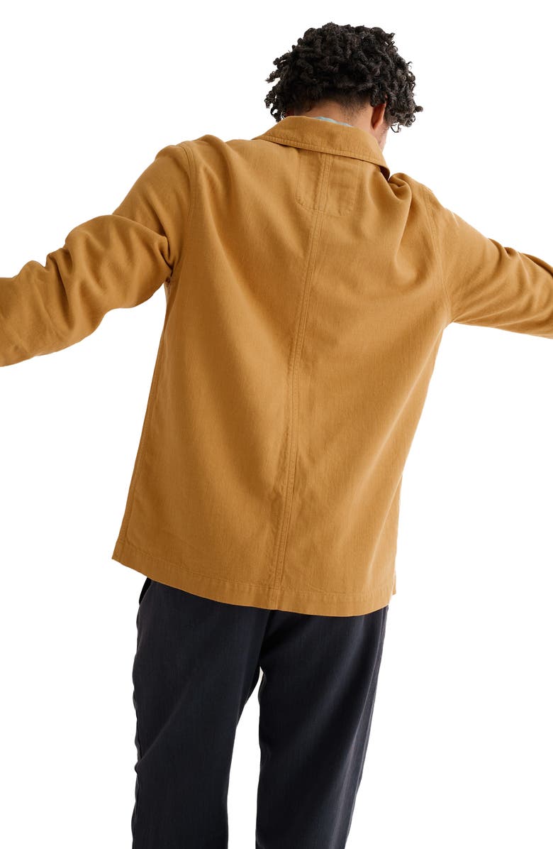 Seasalt Cornwall Well Wright Organic Cotton & Linen Shirt Jacket, Alternate, color, Mustard Seed