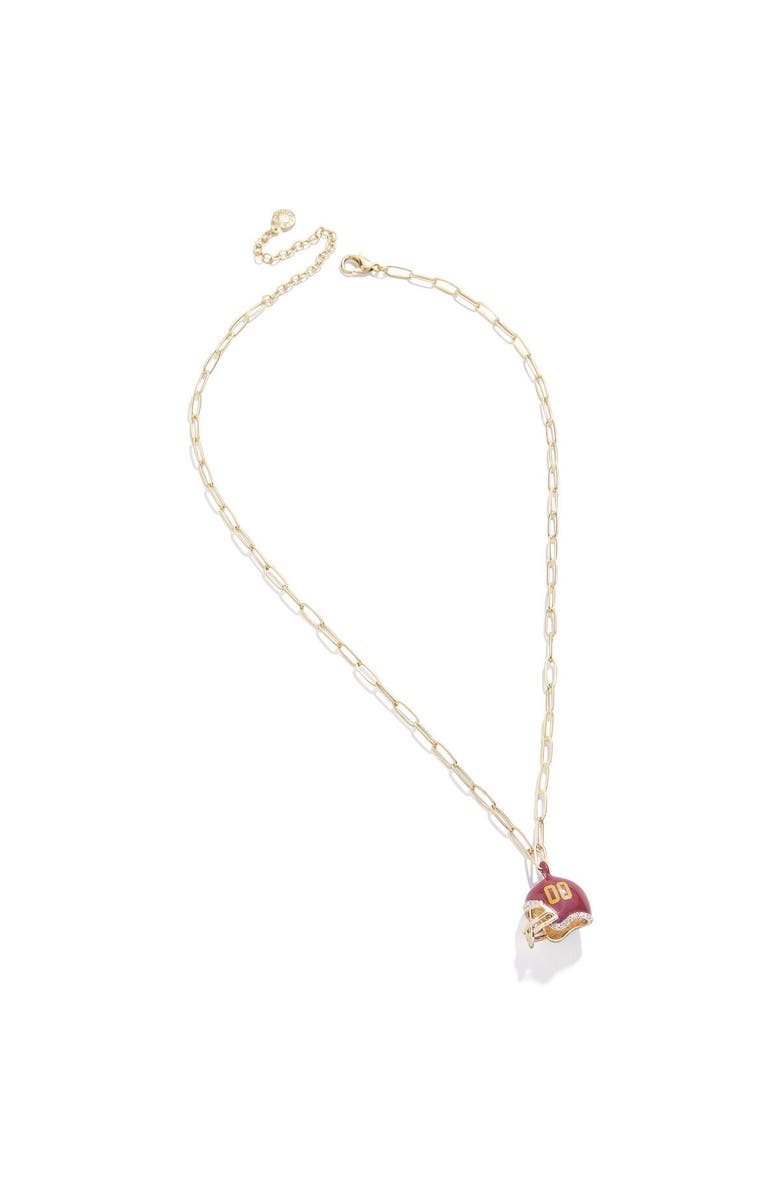 BaubleBar Women's BaubleBar Washington Football Team Helmet Charm Necklace, Alternate, color,