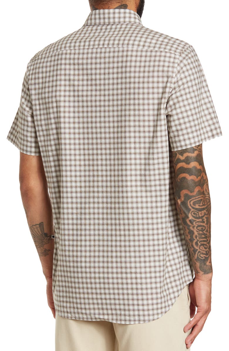 NN07 Leon Check Print Short Sleeve Shirt, Alternate, color,