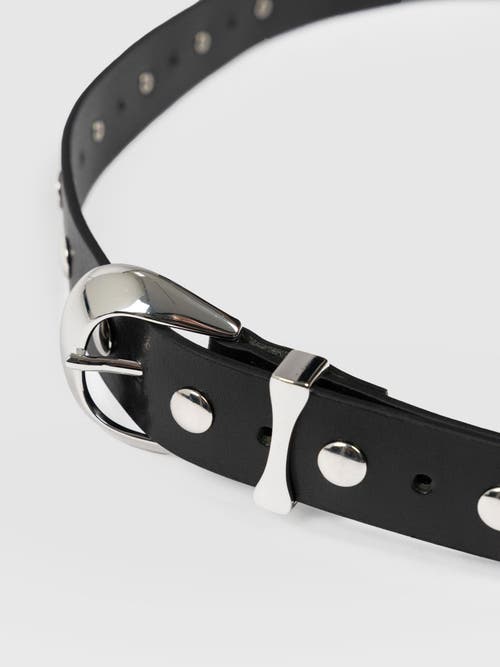 Saint + Sofia Roxie Studded Belt In Black