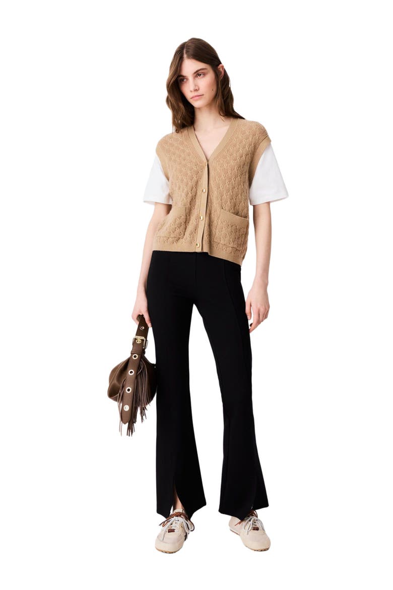 Slit trousers, Main, color, Black