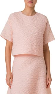 Akris Techno Organza Boxy Top