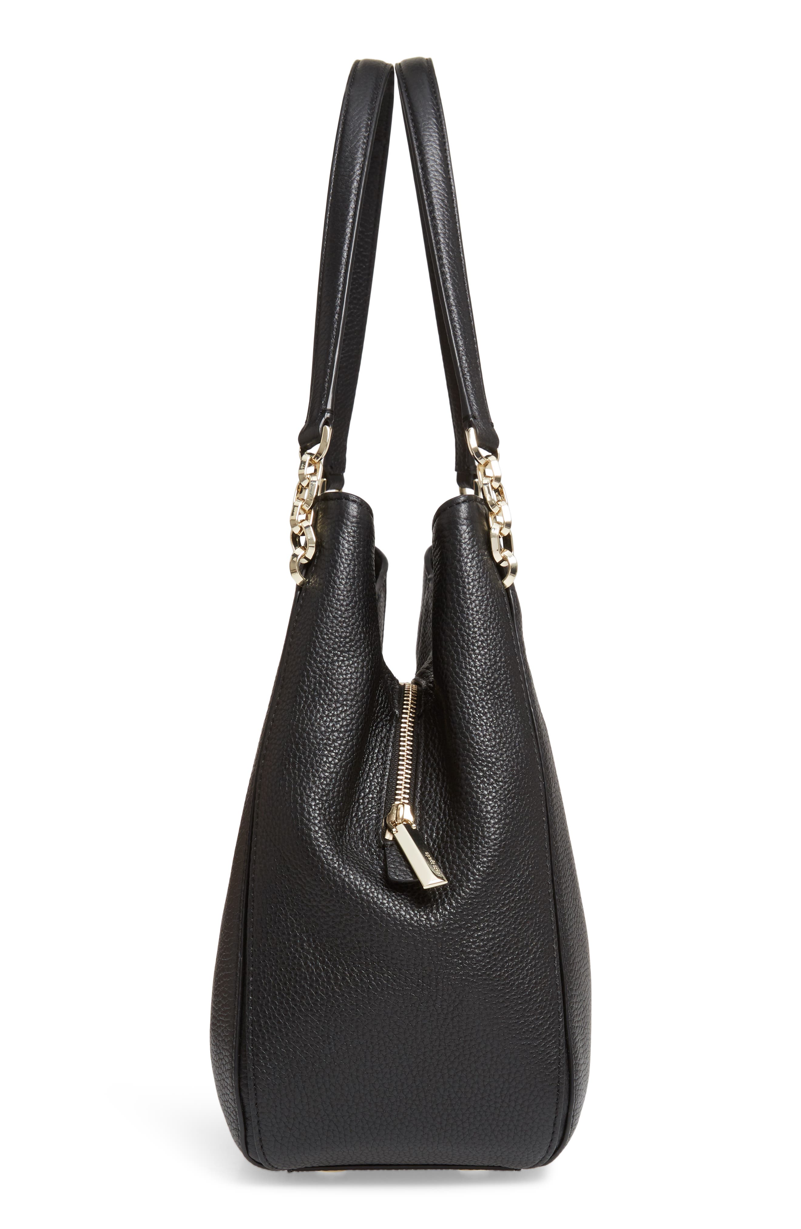 Kate Spade New York large hailey leather shoulder bag, Alternate, color, 