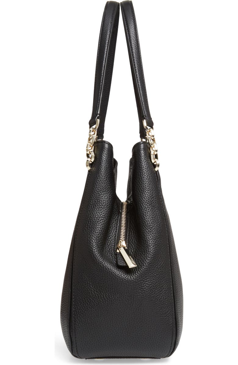 Kate Spade New York large hailey leather shoulder bag, Alternate, color,