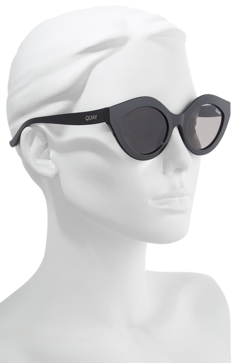 QUAY Australia Goodnight Kiss Cat Eye Sunglasses, Alternate, color,