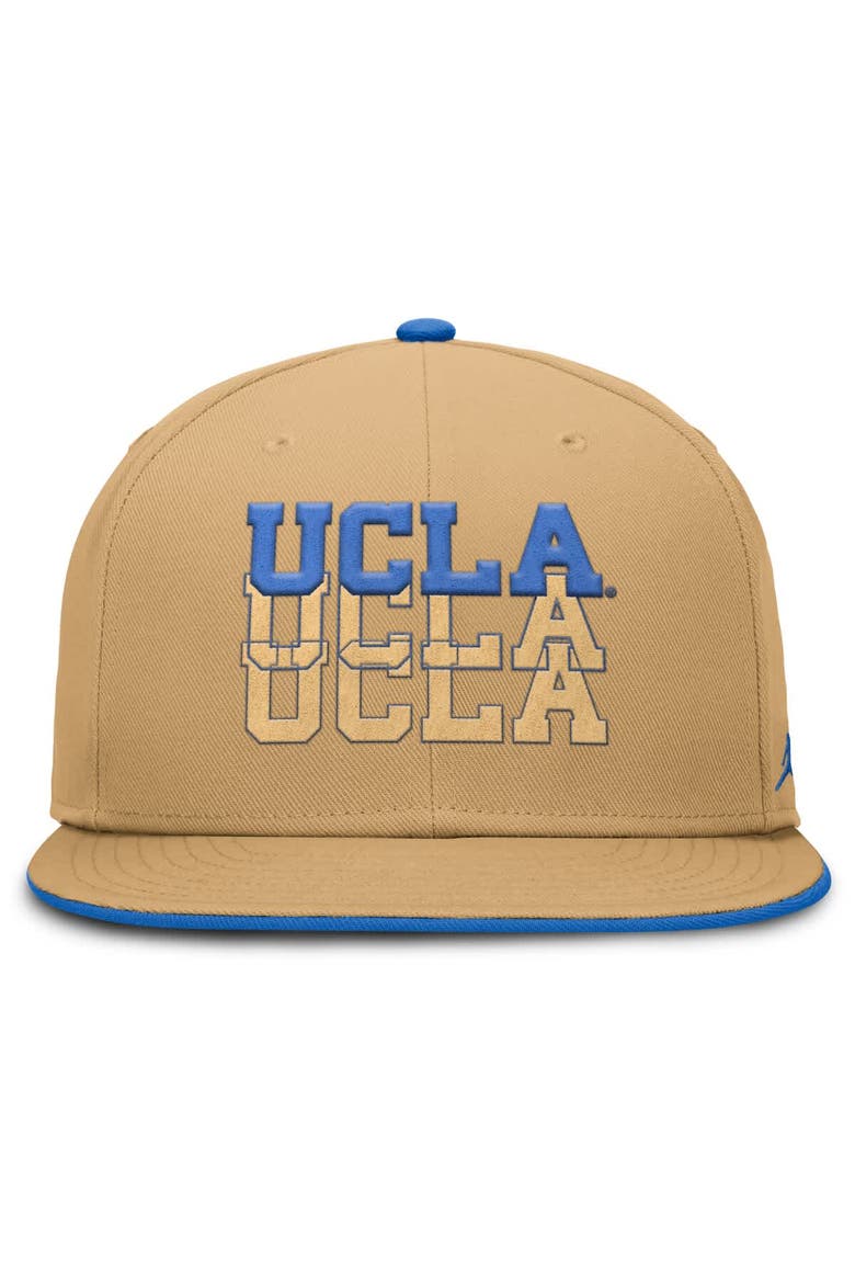 Men's Jordan Brand  Khaki UCLA Bruins True Primetime Performance Fitted Hat, Alternate, color, Khaki