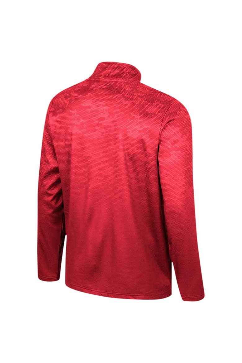 Men's Colosseum  Red Louisville Cardinals The Machine Half-Zip Jacket, Alternate, color, Red
