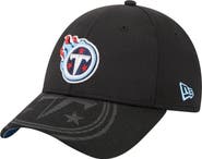 New Era Men's New Era Black Tennessee Titans Top Visor 9FORTY Adjustable Hat