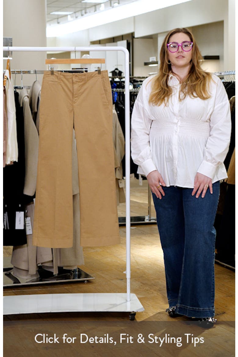 Flare Stretch Cotton Chino Pants video