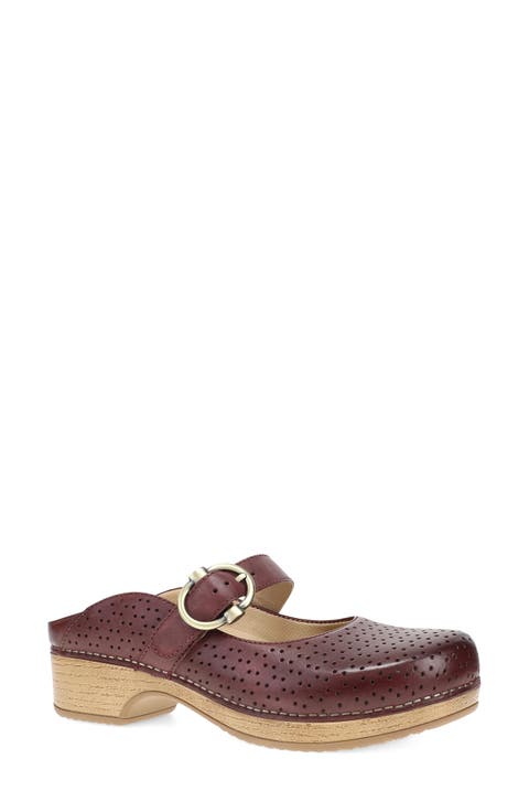 Blaire Perforated Mary Jane Clog (Women)