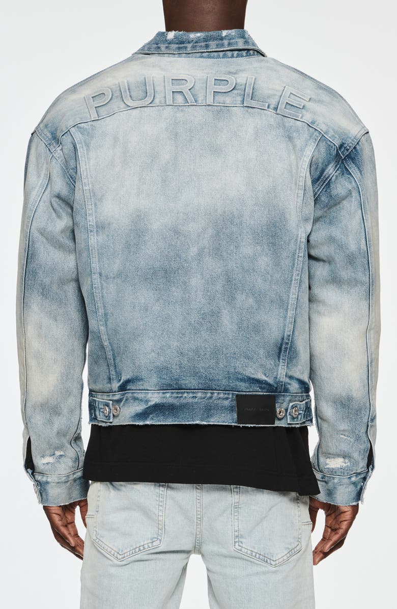 PURPLE BRAND Padded Denim Jacket, Alternate, color, Blue