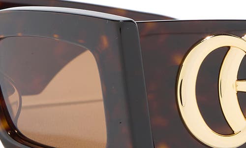 Gucci 53mm Rectangular Sunglasses