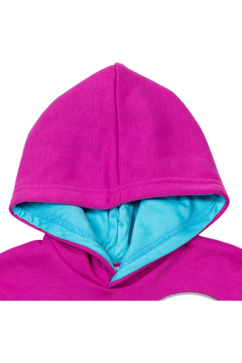 Spidey and His Amazing Friends Ghost-Spider Fleece Pullover Hoodie, Alternate, color, Ghost Spider Magenta