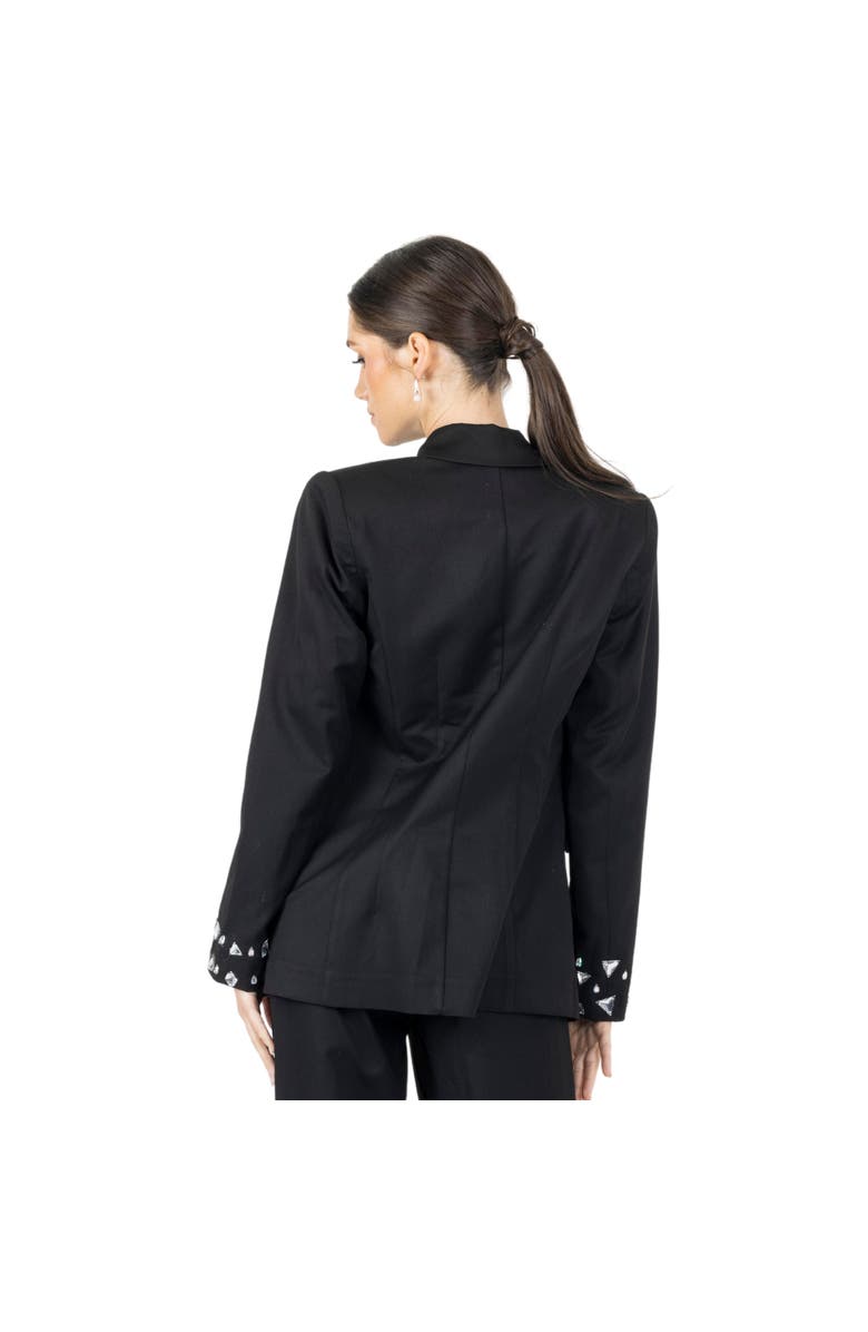 AKALIA Joslin White Stone Blazer, Alternate, color,