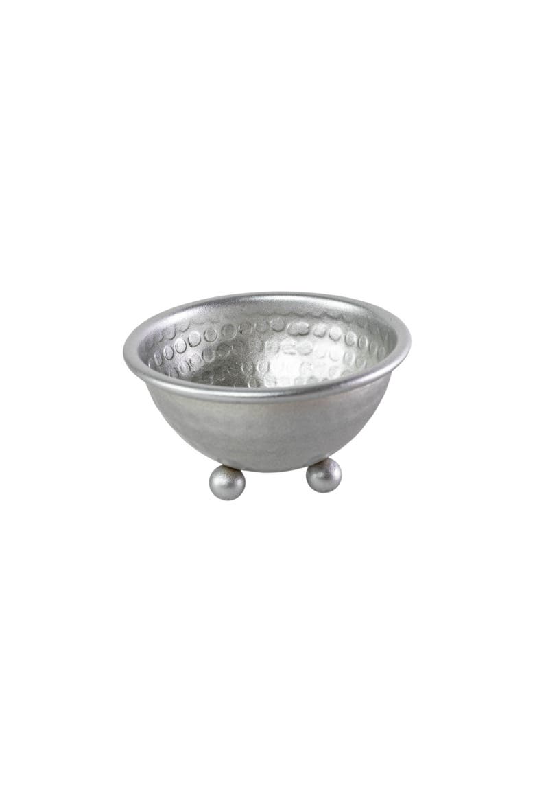Hammered Metal Silver Bowl, Main, color, Silver