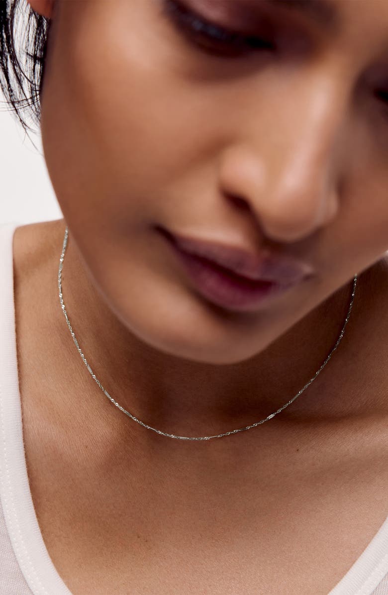 Monica Vinader Shimmer Choker Necklace, Alternate, color, 14Kt White Gold