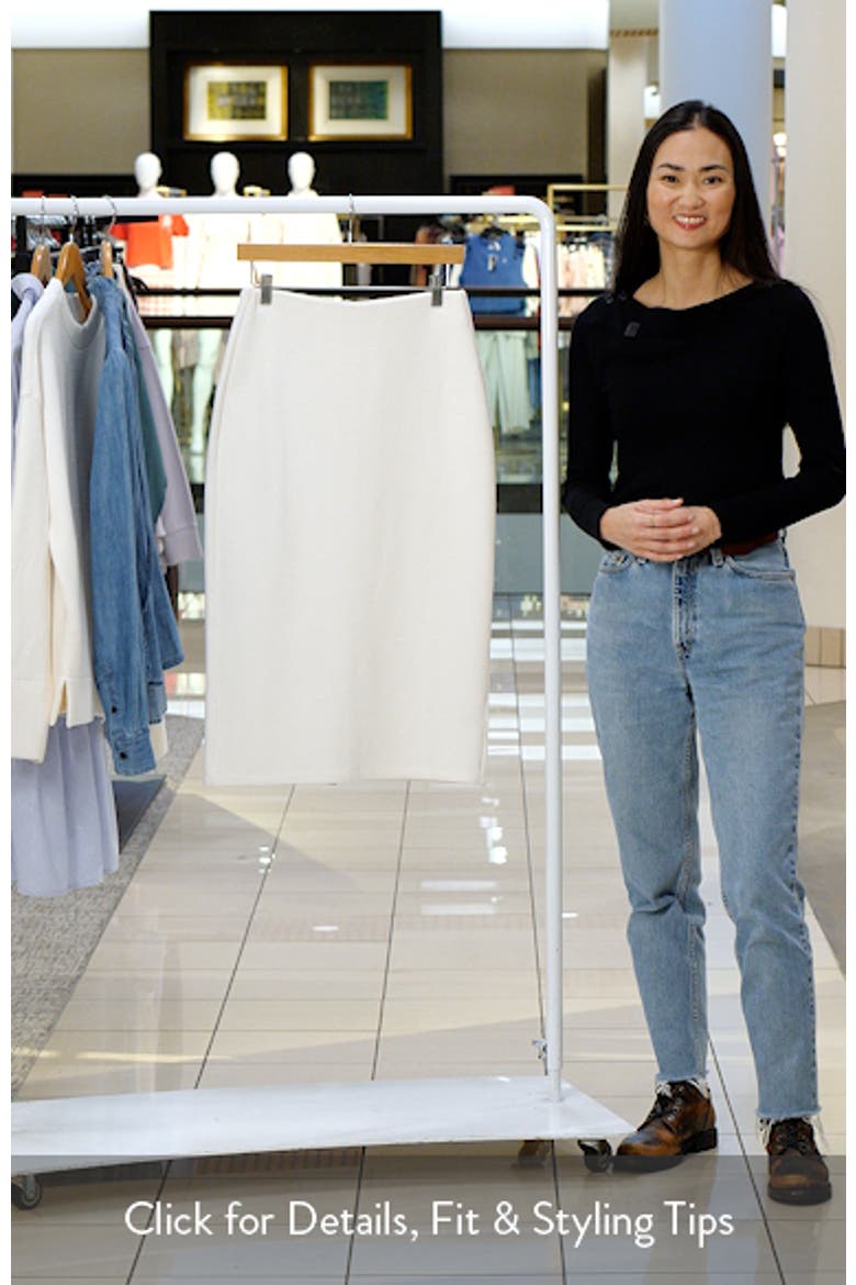 Ottoman Knit Midi Skirt video