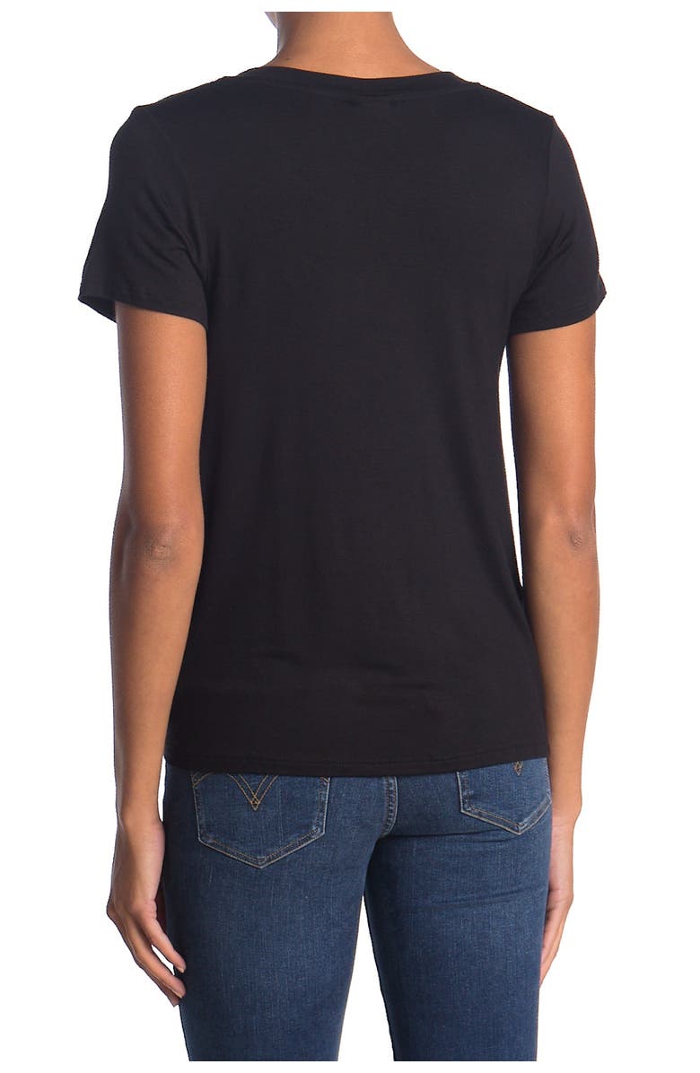 Bobeau Short Sleeve Crisscross Twist Front T-Shirt, Alternate, color,